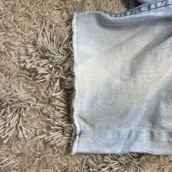 Y2K RSQ Men’s London Skinny Jorts Light Blue Distructed Wash Classic Size 34 - Picture 5 of 5